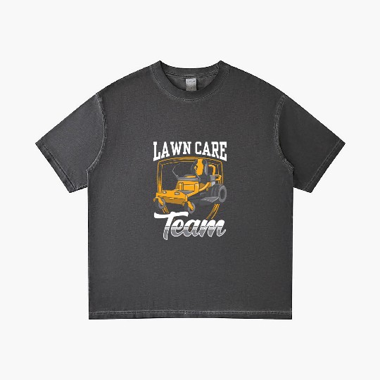 Lawn Care Team Cut Mower Mowing Grass Gradient T Shirts