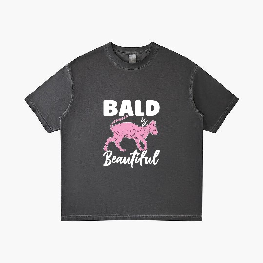 Bald Is Beautiful Sphynx Cat Hair less Sphynx Gradient T Shirts