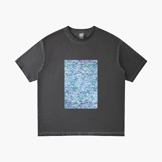Marble Mosaic in Sapphire and Emerald Gradient T Shirts