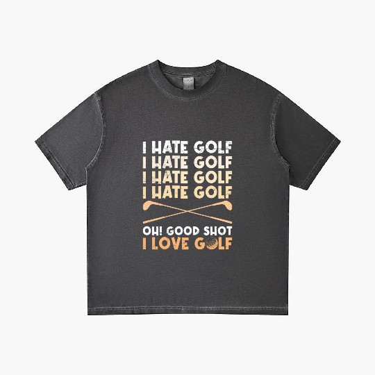 Funny golf saying I hate golf I love golf Gradient T Shirts