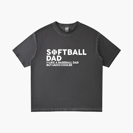 Softball Dad Gradient T Shirts