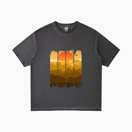 A Wilderness Somewhere, Trees and Nature Gradient T Shirts