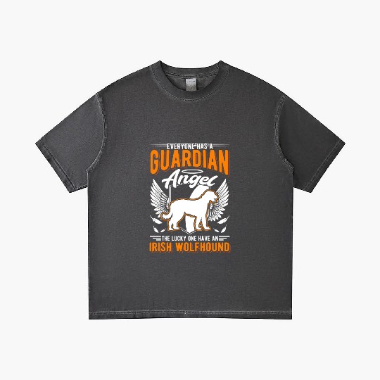 Irish Wolfhound Guardian Angel Gradient T Shirts