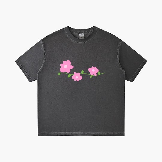 pink flowers plants symbol nature Gradient T Shirts