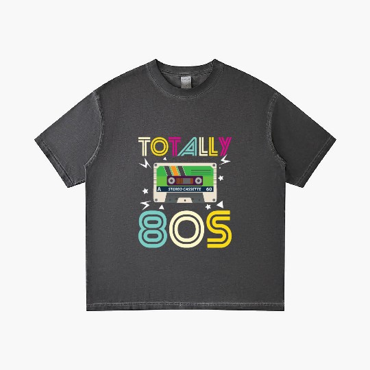 Totally 80s Retro Music Cassette Tape Gradient T Shirts