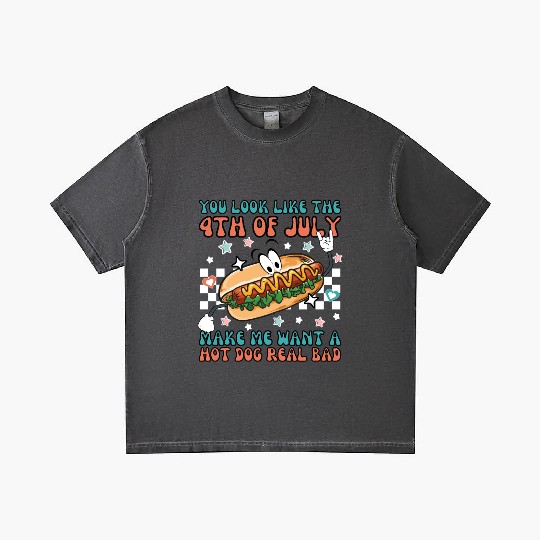 Makes Me Want A Hot Dog Real Bad, 4th July Gradient T Shirts