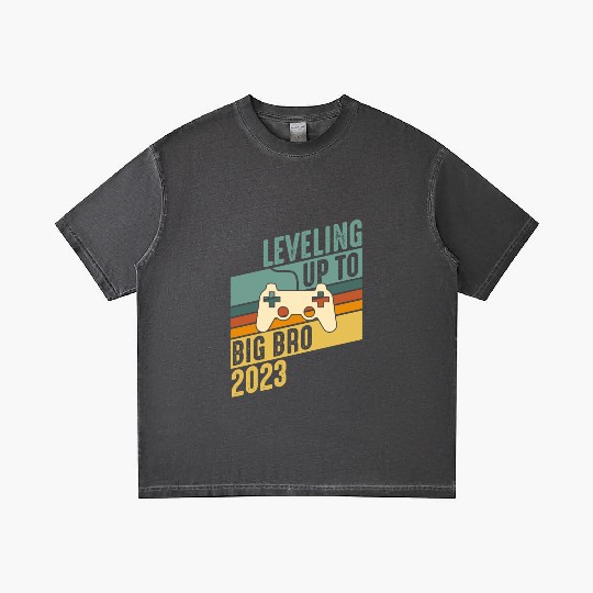 Level up Big Brother 2023 Baby Gamer Boy Baby Gradient T Shirts