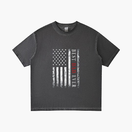 Father's day Best dad ever with US american flag 2 Gradient T Shirts
