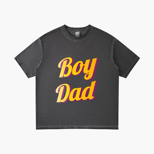 Boy Dad Best Dad Ever Gradient T Shirts
