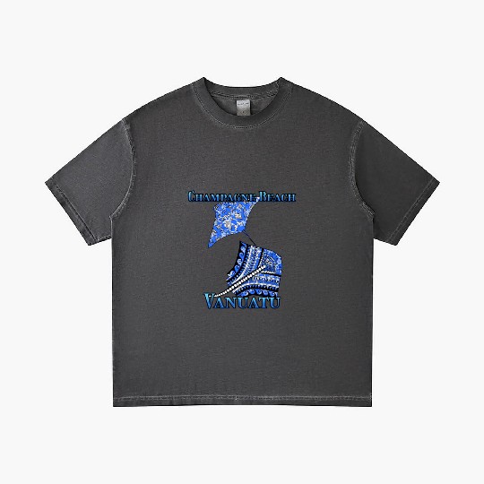 Champagne Beach Vacation Tribal Stingrays Gradient T Shirts
