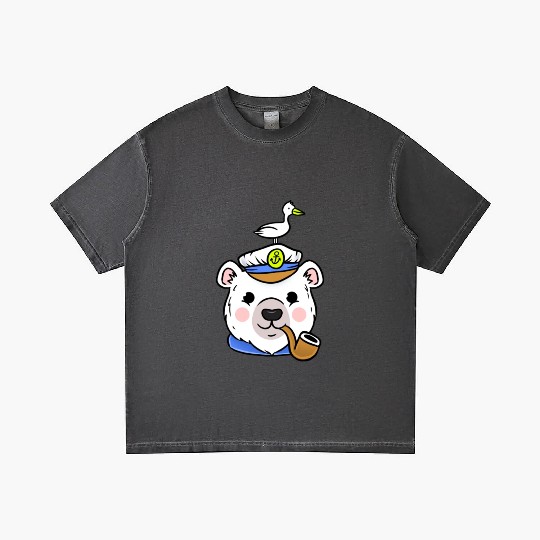 Polar Bear Sailor Captain For Sailing Lover Gradient T Shirts