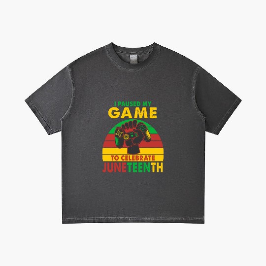 I Paused My Game To Celebrate Juneteenth Gamer Gradient T Shirts