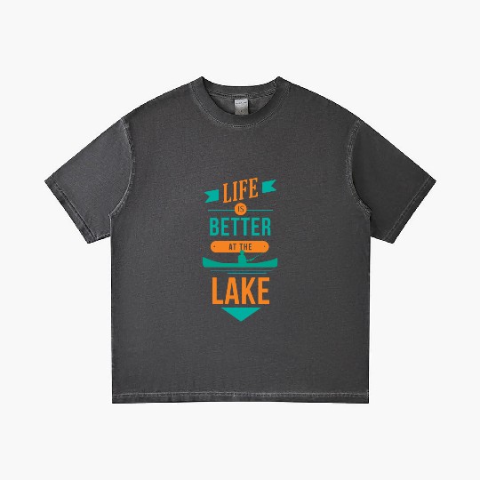 Life is better at the lake Life is better at the l Gradient T Shirts