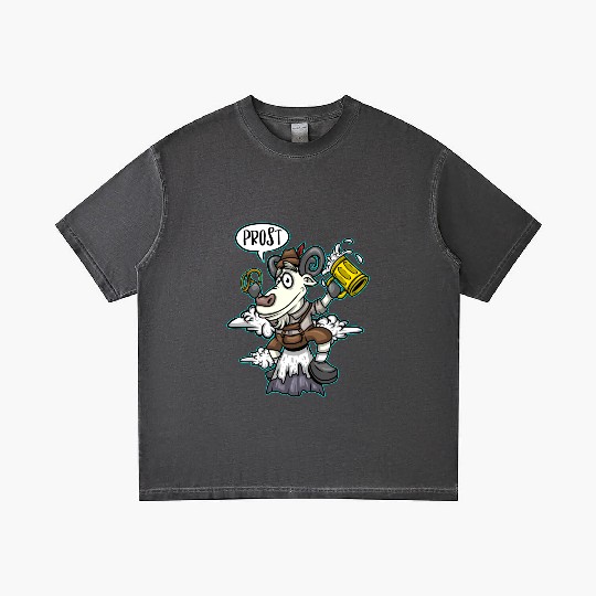 Goat Beer Pretzel Bavarian Leather Trousers Beer Gradient T Shirts