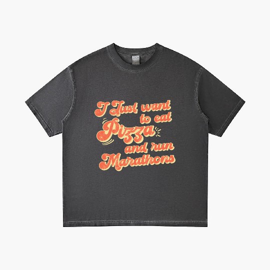 I Want To Eat Pizza And Run Marathons Pizza Lover Gradient T Shirts