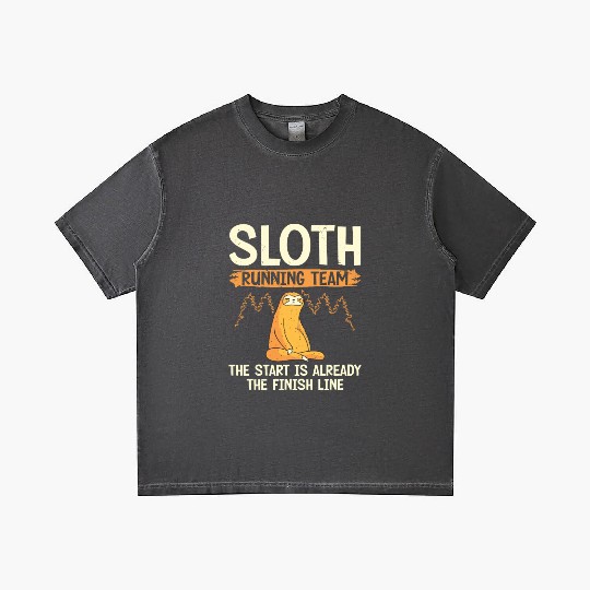 Sloth Running Team Runner Marathon Trail Running Gradient T Shirts