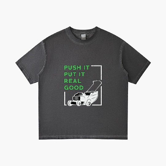 Lawn Mower Push It Put It Real Good Lawn Mowing Gradient T Shirts