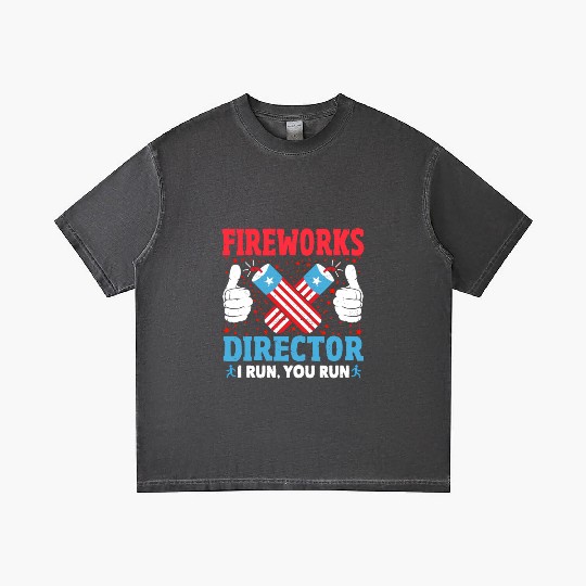 Fireworks Director I Run You Run Funny 4th Of July Gradient T Shirts