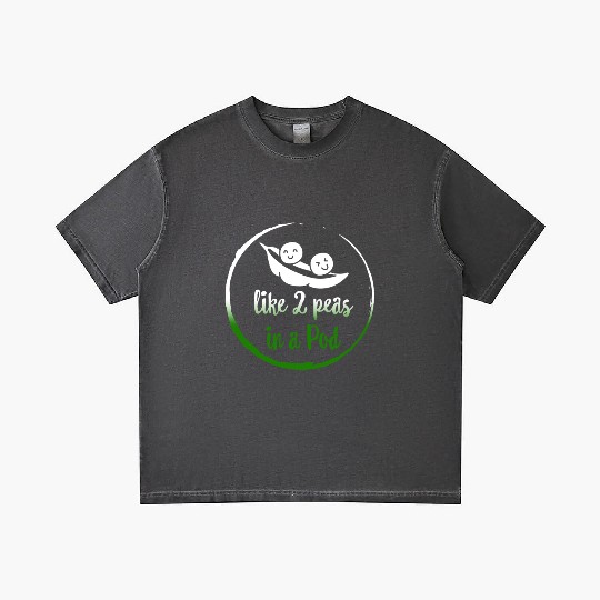 Peas Vegetable Gradient T Shirts, Like 2 Peas In Pod,
