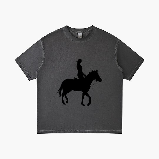 Equestrian, Rider, Horse Riding, Horse, Girl Gradient T Shirts
