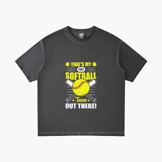 That's My Full Softball Team Out There Funny Gradient T Shirts