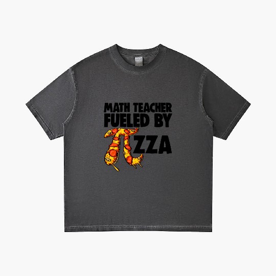 Math Teacher Fueled By Pizza Gradient T Shirts