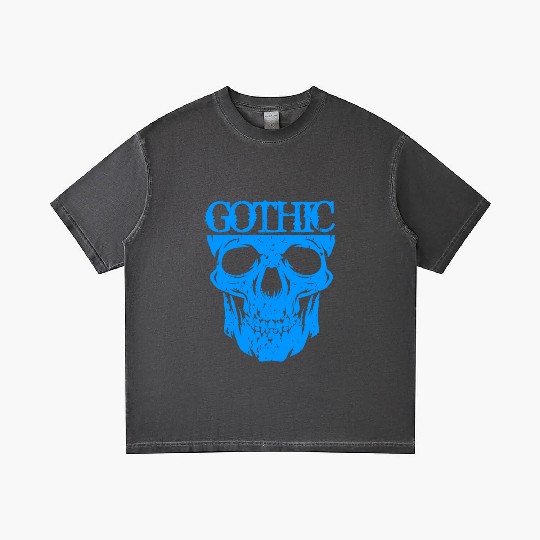 Gothic Skull Gradient T Shirts
