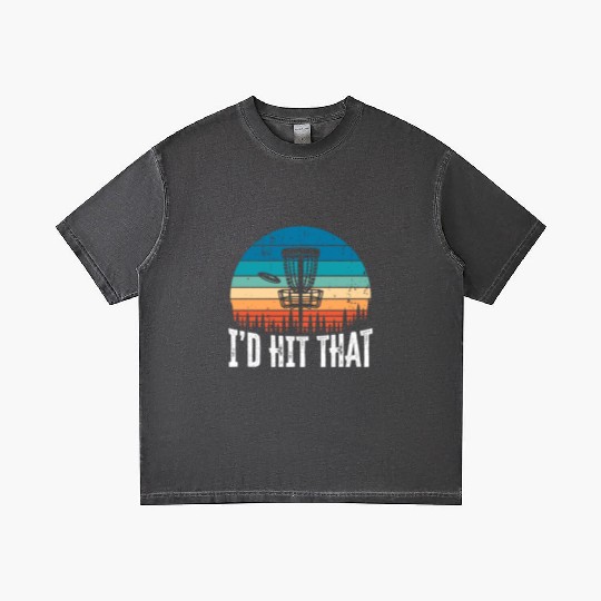 I'd Hit that Funny Disc Golf Sunset Gift Gradient T Shirts