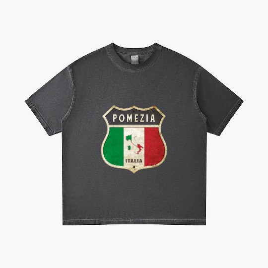 Pomezia Italy coat of arms flags design Gradient T Shirts