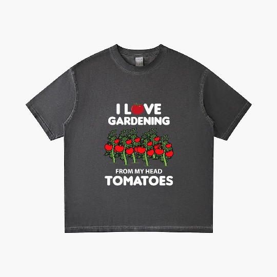 Vegetable Gardening Funny Pun Red Tomatoes Gradient T Shirts