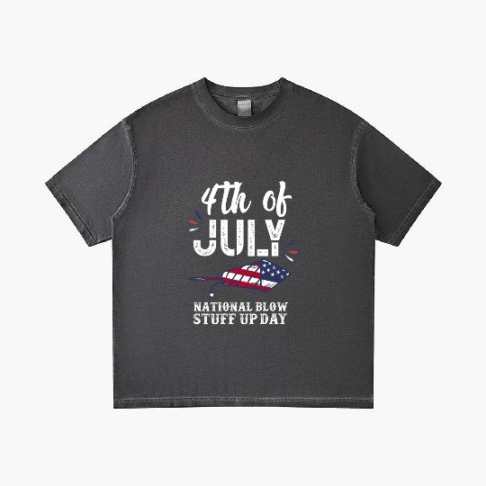 July 4th National Fireworks Day Gradient T Shirts