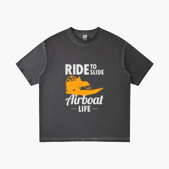 Airboat Fanboat Airboating Swamp boat Race Ride Gradient T Shirts