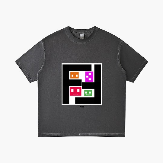 Geometric Cubes In Game - multi-sided cubes Gradient T Shirts