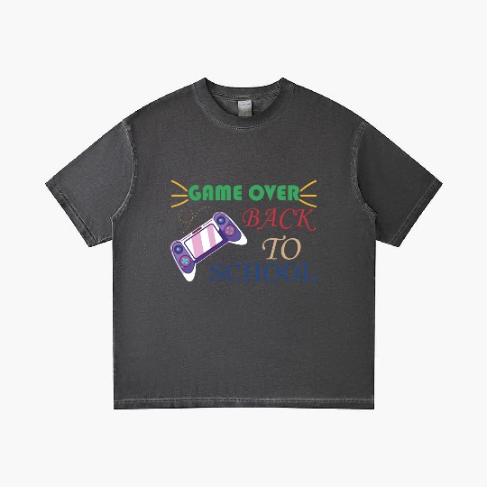 Game Over Back To School Gradient T Shirts