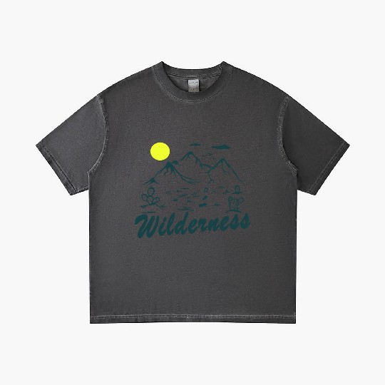 Wilderness Hiking Nature Lover Gradient T Shirts