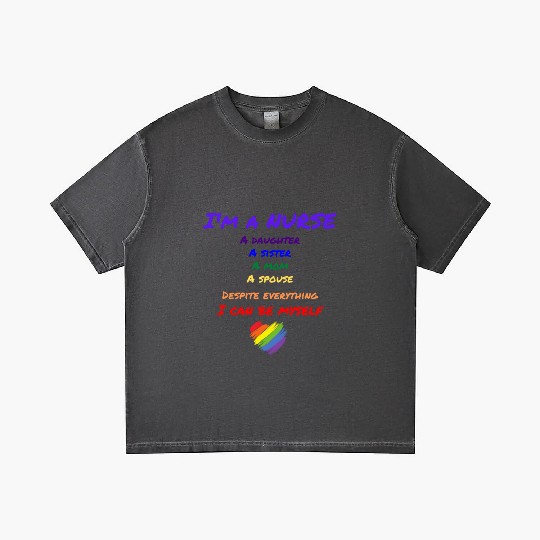 Rainbow Nurse Gradient T Shirts