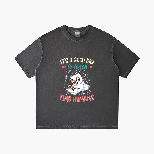 Good Day To Teach Tiny Humans Elementary Teacher Gradient T Shirts
