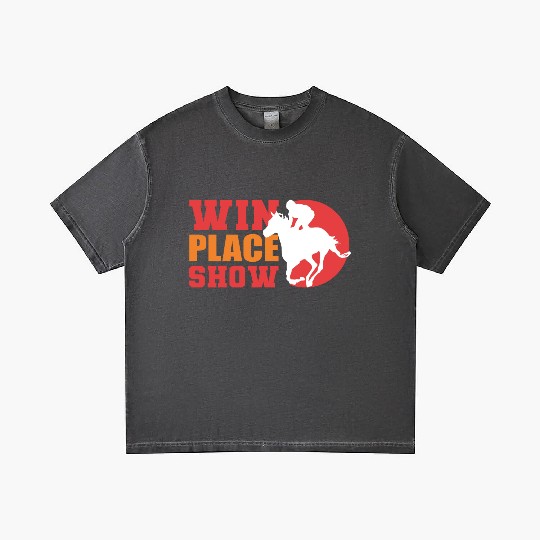 Win Place Show Equestrian Gift Gradient T Shirts