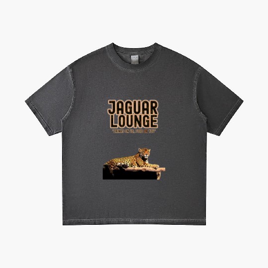 JAGUAR LOUNGE "Drinks On Us, Food On You" FUNNY Gradient T Shirts
