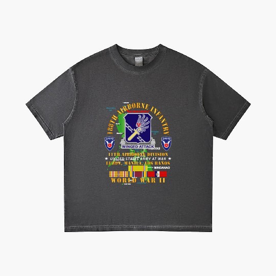 Army 188th Airborne Infantry The Philippines WWII Gradient T Shirts