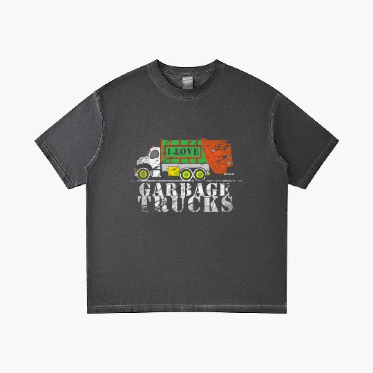 I Love Garbage Trucks Gradient T Shirts