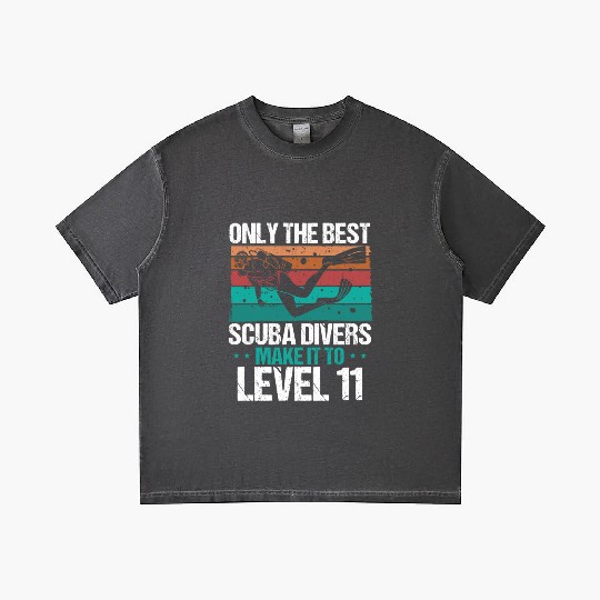 11 Scuba Diving Level 11 Year Diver Snorkeling Gradient T Shirts