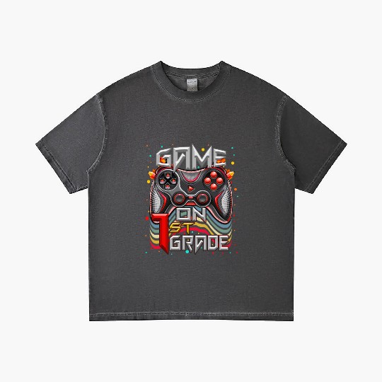 1st Video Game Boy Gradient T Shirts Video Game Back to School