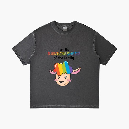I Am The Rainbow Sheep Family LGBT Sheep Gradient T Shirts