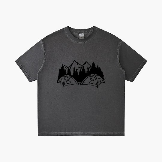 Mountains camper outdoors live Gradient T Shirts