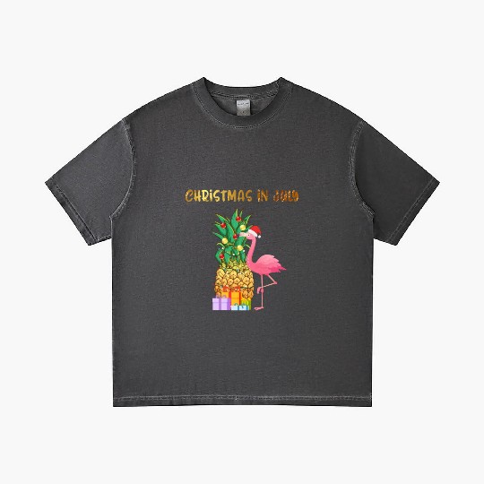 Christmas In July Pineapple Xmas Tree Lights Gradient T Shirts