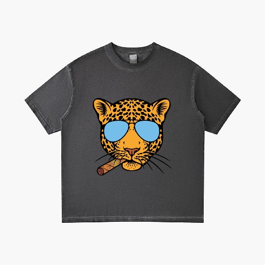 Jaguar with aviator sunglasses and Cuban cigar Gradient T Shirts