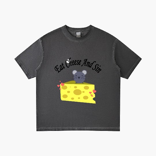 Eat cheese and sin, Best Street art! Classic Gradient T Shirts
