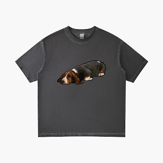 Basset Hound Dog Gradient T Shirts