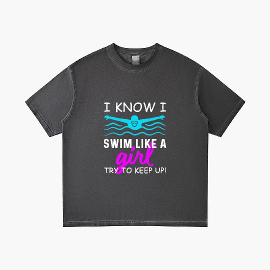 Swimmer Swim Swimming Girl Gradient T Shirts